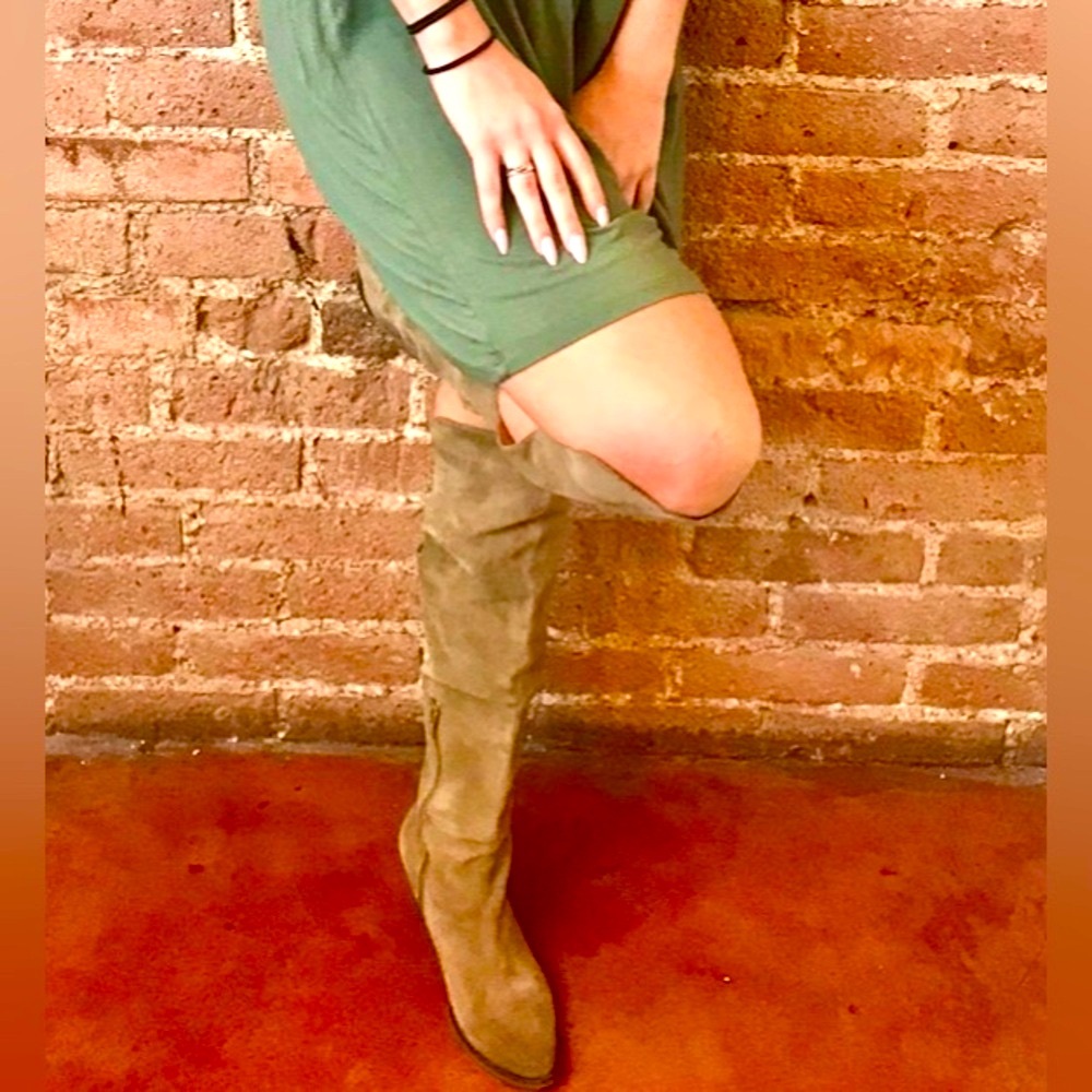 Over the Knee Suede Jeffrey Campbell Boots